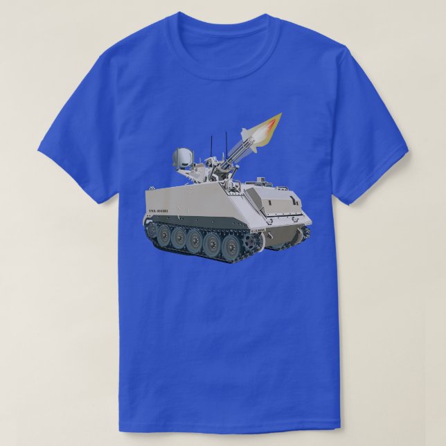 Camiseta Sistema Vulcano de Defesa Aérea M163 VADS X (Frente do Design)