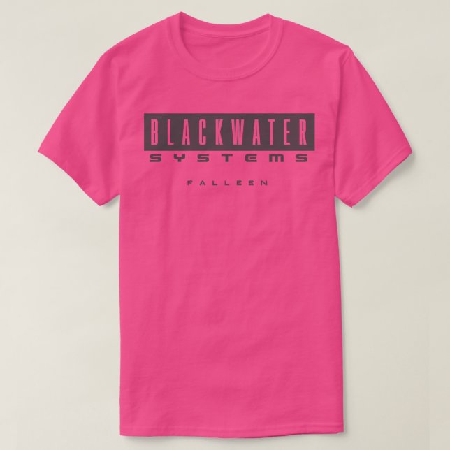 Camiseta Sistemas de Água Negra (Frente do Design)
