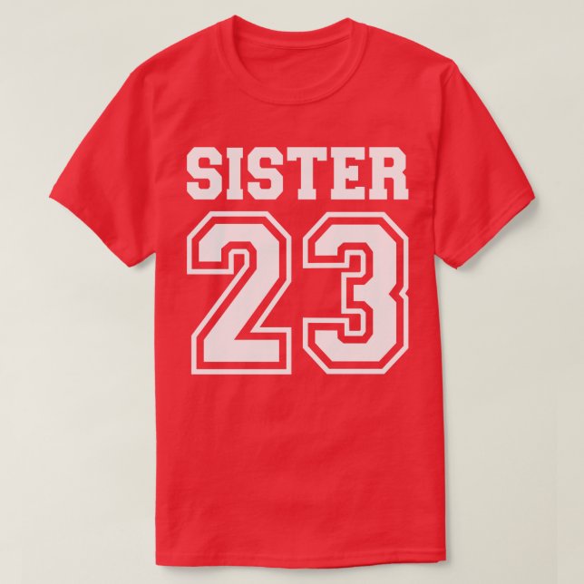Camiseta Sister 2023 para nova irmã (Frente do Design)