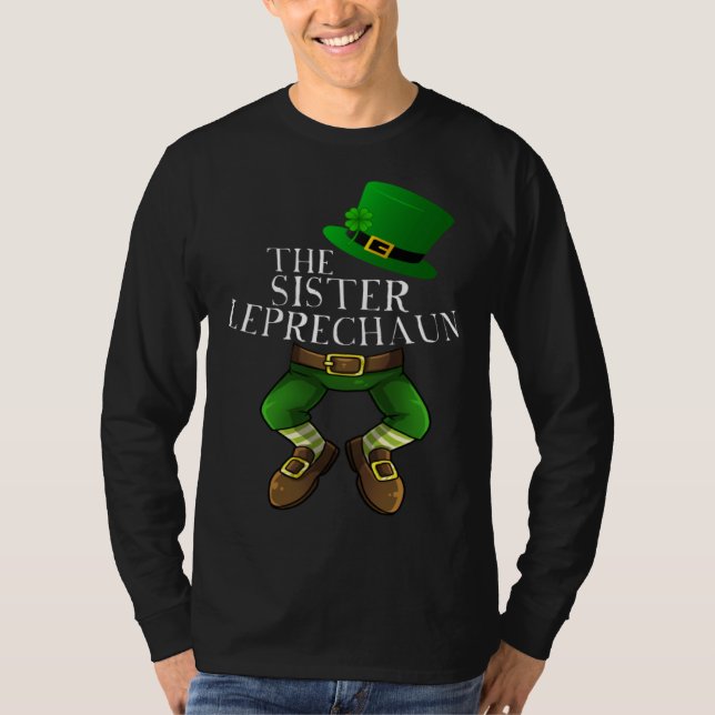 Camiseta Sister Leprechaun Matching Family Group St Patrick (Frente)