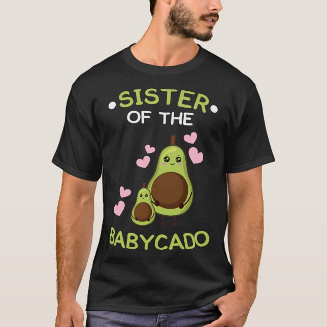 Camiseta Sister of the babycado avocado mamacado Guacamole (Frente)