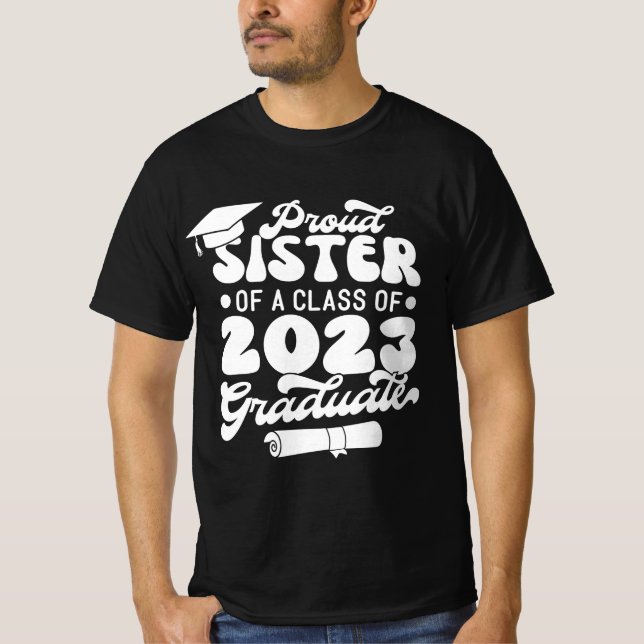 Camiseta SISTER orgulhoso de uma classe de retrato do Forma (Frente)