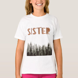Camiseta Sister Rustic Green Trees