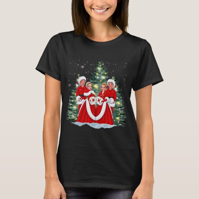 Camiseta Sisters White Christmas Movie 1954 Xmas Snow Holid (Frente)