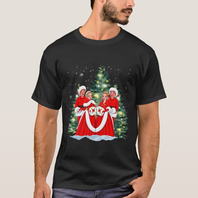 Camiseta Sisters White Christmas Movie 1954 Xmas Snow Holid (Frente)