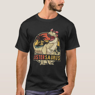 Camiseta Sistersaurus Retro Rex Dinosaur Sister Family Matc