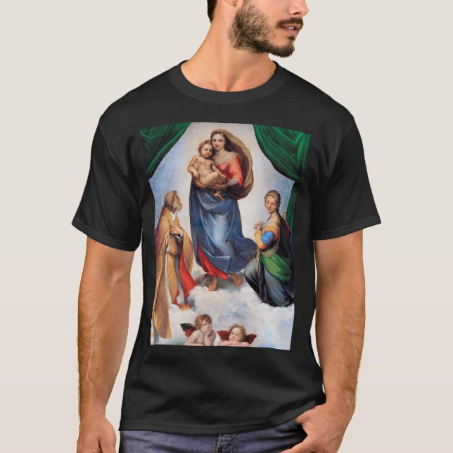 Camiseta Sistine Madonna, Raphael (Frente)