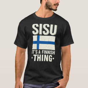Camiseta Sisu É Finlandês Fiag Finn Suomi Finn