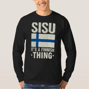 Camiseta Sisu É Finlandês Fiag Finn Suomi Finn