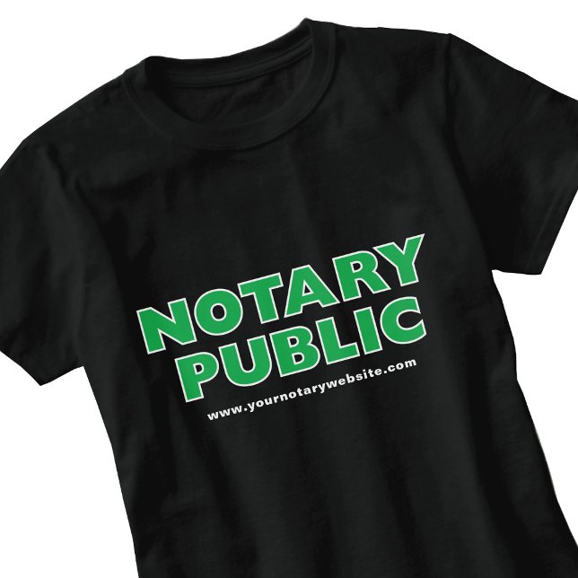 Camiseta Site de Agente de Assinatura de Empréstimo Notário (Criador carregado)