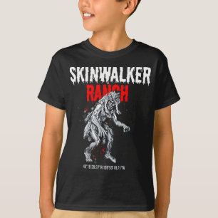 Camiseta Site Skinwalker Ranch para OVNI Paranormal e Yeti