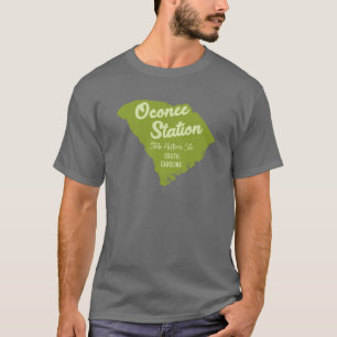 Camiseta Sítio Histórico Estadual Oconee Station Carolina d