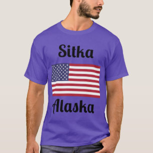 Camiseta Sitka Alasca Impressões Elegantes2