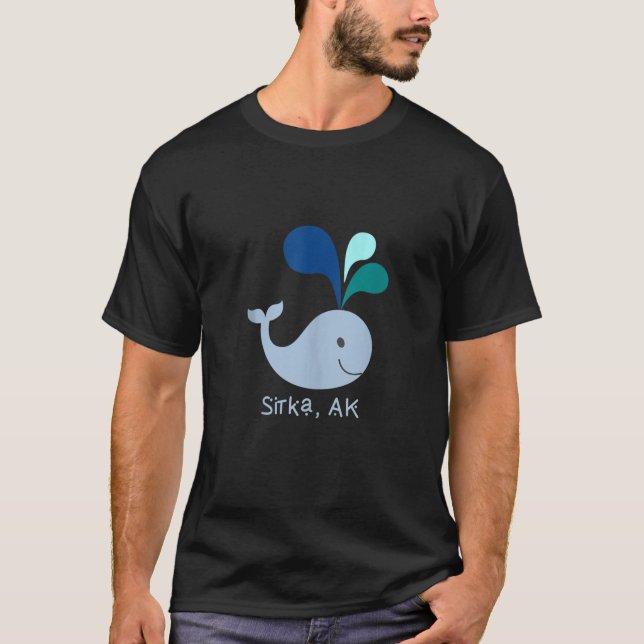 Camiseta Sitka Alaska Cute Whale Lover - Tanque Superior (Frente)