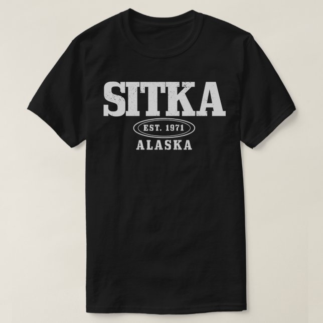 Camiseta Sitka Alaska EST (Frente do Design)