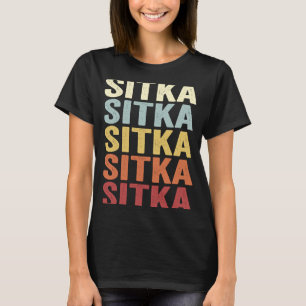 Camiseta Sitka Alaska Sitka AK Retro Vintage Text