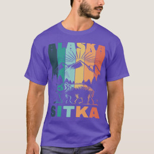 Camiseta Sitka Alaska Vista Montanhosa