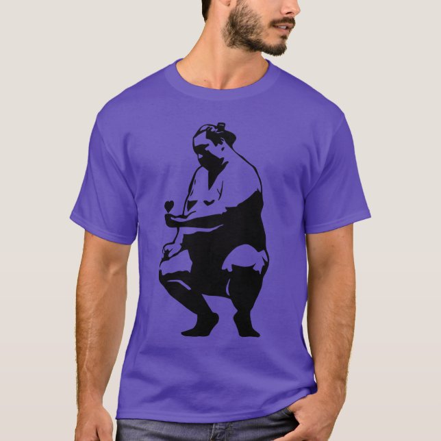 Camiseta Sitting Sumo In Love vintage (Frente)