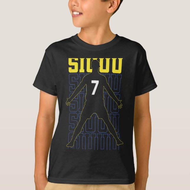 Camiseta Siuuuu Funny Soccer Present For Soccer Lovers Fan  (Frente)