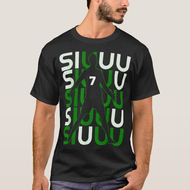 Camiseta Siuuuu Funny Soccer Present For Soccer Lovers Fan  (Frente)