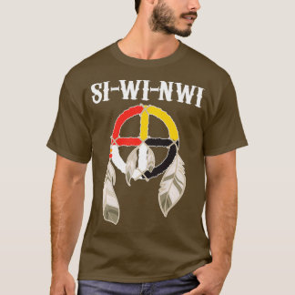 Camiseta SIWINWI Shawnee Tribe Índios Americanos Medi
