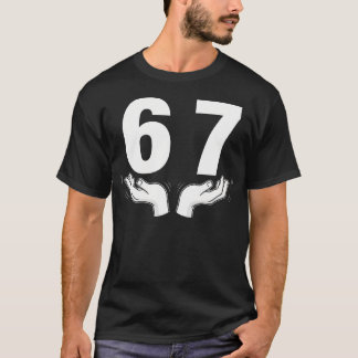 Camiseta Six Seven 67 6 7 67 n Boys 6-7 Meme Hands