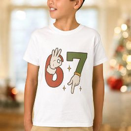 Camiseta Six Seven 67 6 7 Christmas Santa Elf Meme