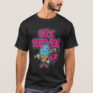 Camiseta Six Seven 67 Bysebyll Player Sorvete Drip Meme L