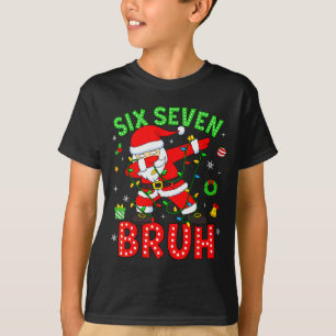 Camiseta Six Seven 67 Geração Z Alpha Meme Bruh Natal Dabbi