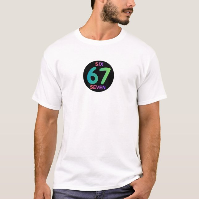 Camiseta Six Seven 67 Logo Viral Meme t shirt (Frente)