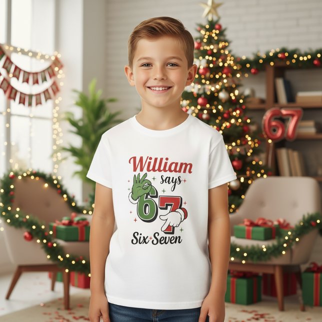 Camiseta Six Seven 6•7 - Boys Christmas T- shirt (Criador carregado)