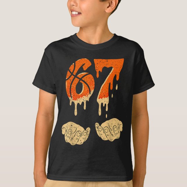 Camiseta Six Seven 6 7 Gen Alpha Slang Basketball Ice Cream (Frente)