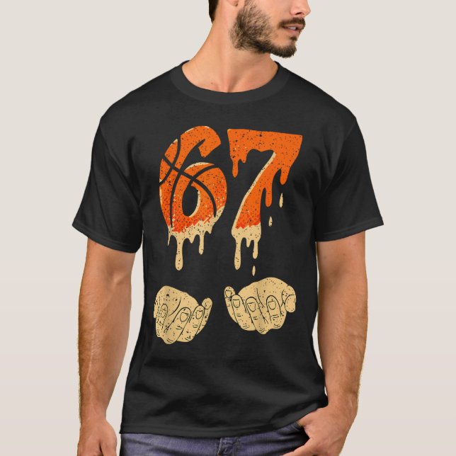 Camiseta Six Seven 6 7 Gen Alpha Slang Basketball Ice Cream (Frente)