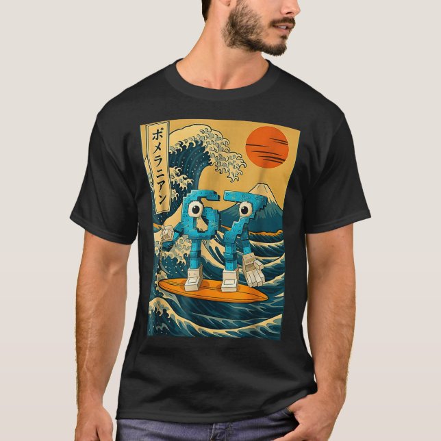 Camiseta Six Seven 6-7 Japanese Great Wave Off Kanagawa 67  (Frente)
