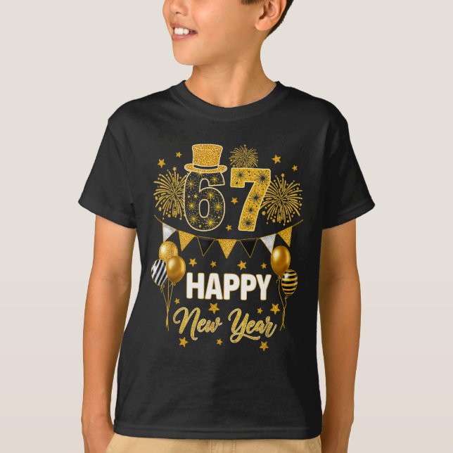 Camiseta Six Seven 6 7 Meme Funny Happy New Year 67 2026  (Frente)