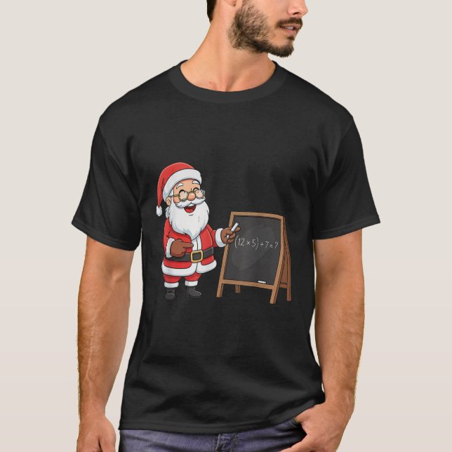 Camiseta Six Seven 6 7 Meme Santa Christmas Xmas Teacher Nu (Frente)
