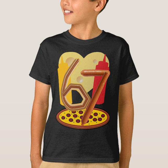 Camiseta six seven 6 7 t-shirts (Frente)