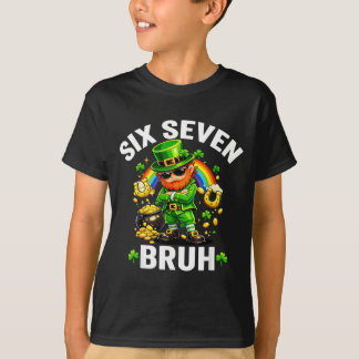 Camiseta Six seven bruh st patrick’s day funny leprechaun