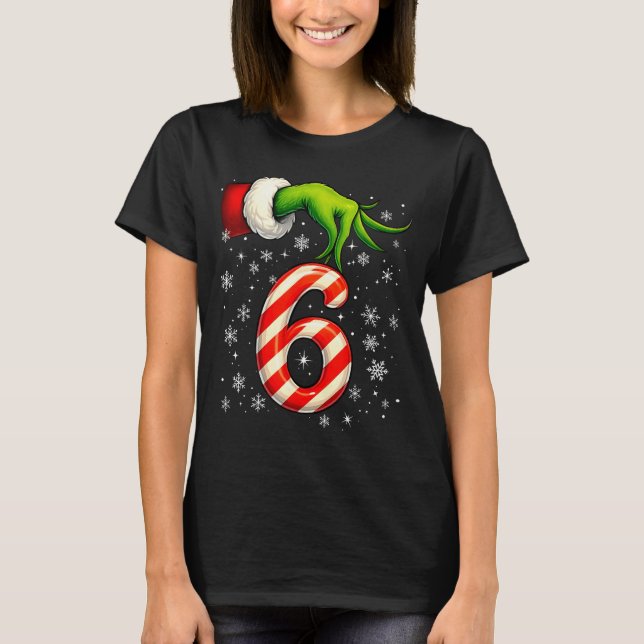 Camiseta Six Seven Funny Christmas Couple Matching Meme  (Frente)