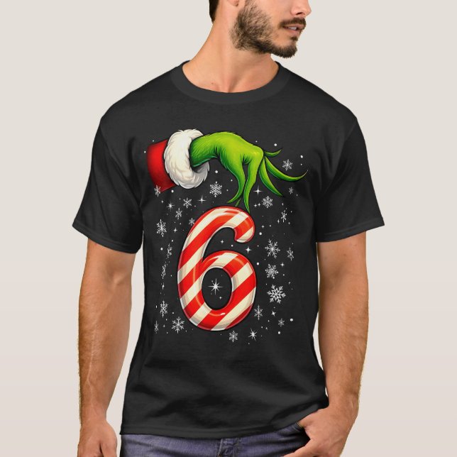 Camiseta Six Seven Funny Christmas Couple Matching Meme  (Frente)