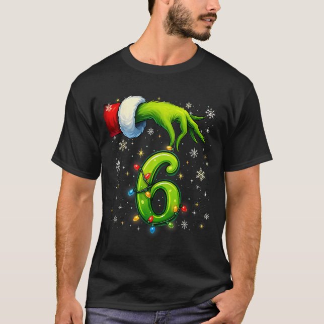 Camiseta Six Seven Funny Christmas Meme Couple Matching  (Frente)