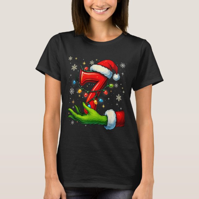 Camiseta Six Seven Funny Christmas Meme Couple Matching  (Frente)