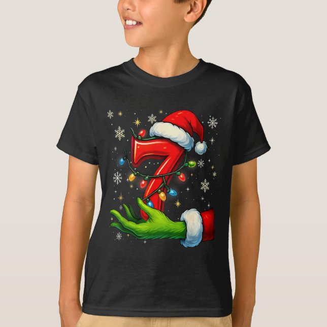 Camiseta Six Seven Funny Christmas Meme Couple Matching  (Frente)
