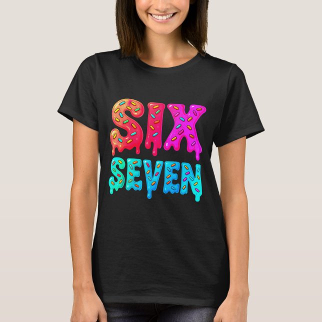 Camiseta Six Seven Meme 67 Srts Jersey For Boys Girls Kids  (Frente)