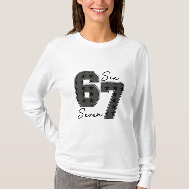 Camiseta Six Seven Pop Culture Vibe Graphic (Frente)