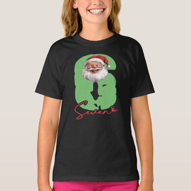 Camiseta Six Seven Santa, Funny Matching (Frente)