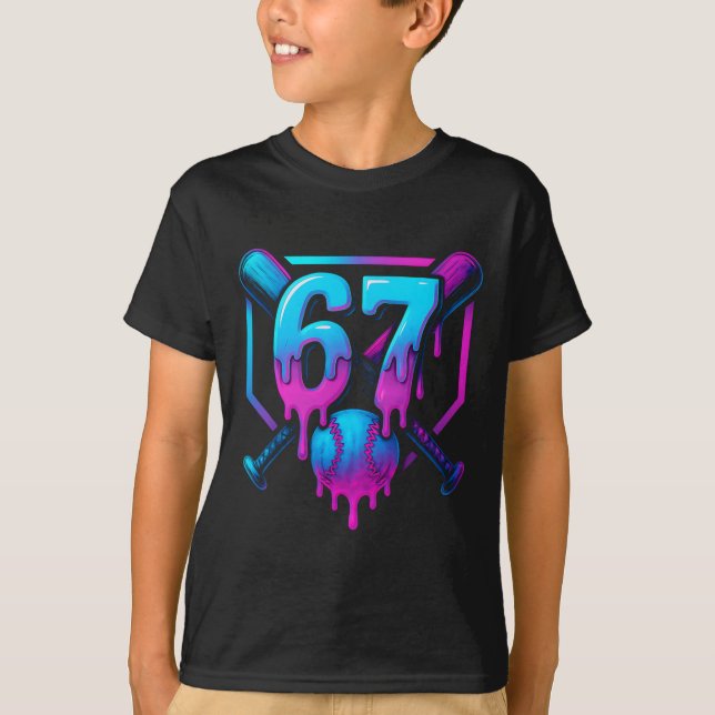 Camiseta Six Seven Sell Ice Cream Drip Cool 67 Gen Alpha Sl (Frente)