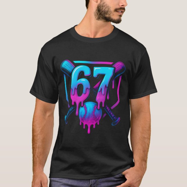 Camiseta Six Seven Sell Ice Cream Drip Cool 67 Gen Alpha Sl (Frente)