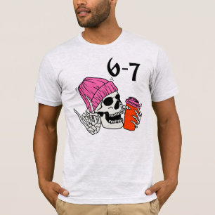 Camiseta Six Seven Skull Coffee Tee 6 7 para Motoc