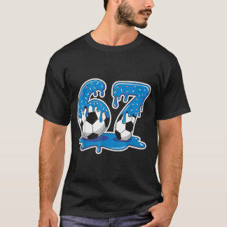 Camiseta Six Seven Soccer Ice Cream Drip Funny Design